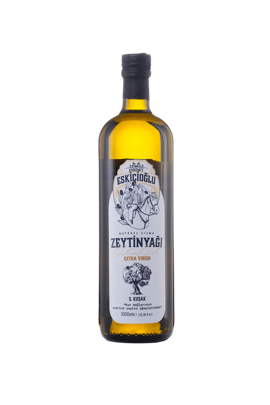 Organik Soğuk Sıkım Erken Hasat Naturel Sızma Zeytinyağı 1 L (FİLTRESİZ) (Coğrafi İşaretli Ürün)