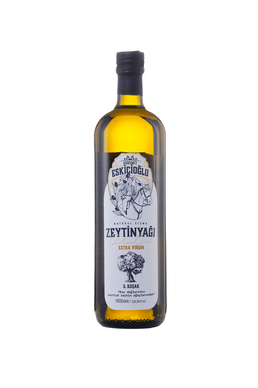Organik Soğuk Sıkım Erken Hasat Naturel Sızma Zeytinyağı 1 L (FİLTRESİZ) (Coğrafi İşaretli Ürün)