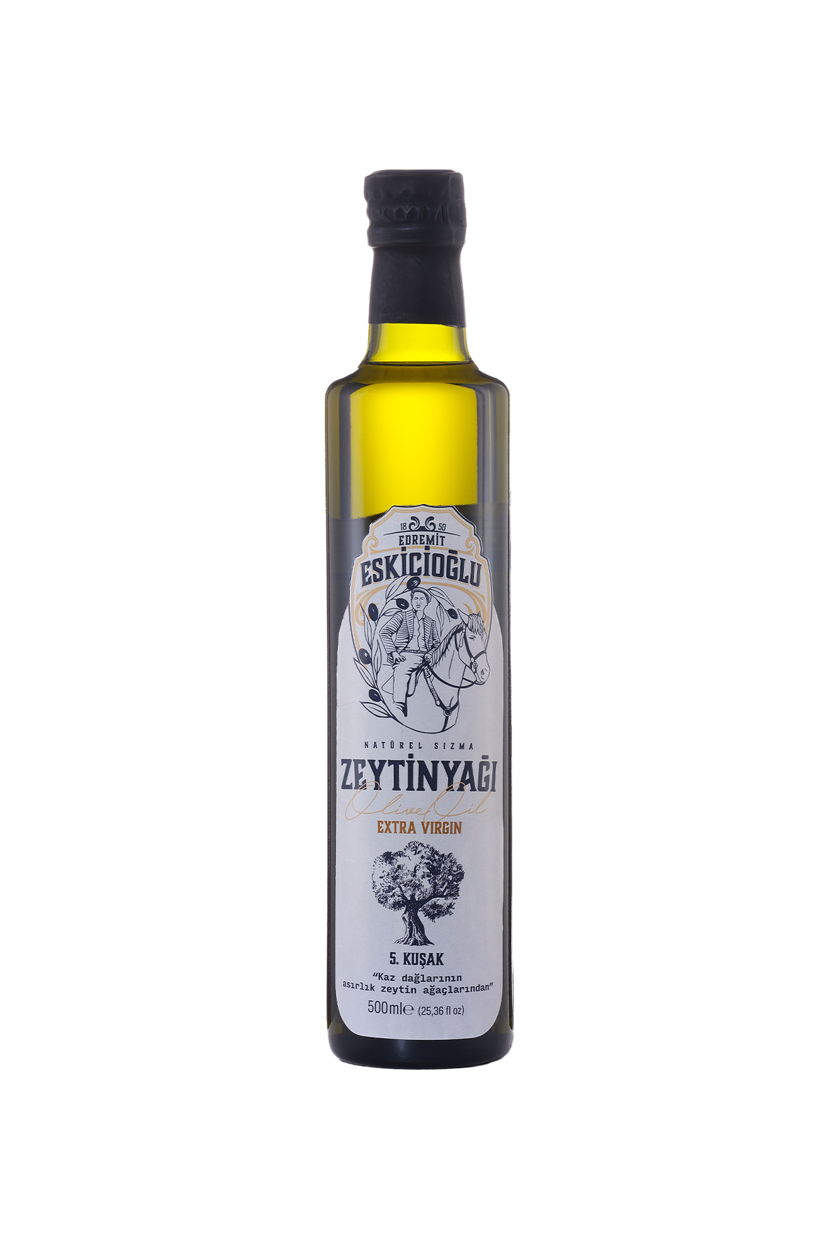 Organik Soğuk Sıkım Erken Hasat Naturel Sızma Zeytinyağı 500 ML (Coğrafi İşaretli Ürün) (FİLTRESİZ)
