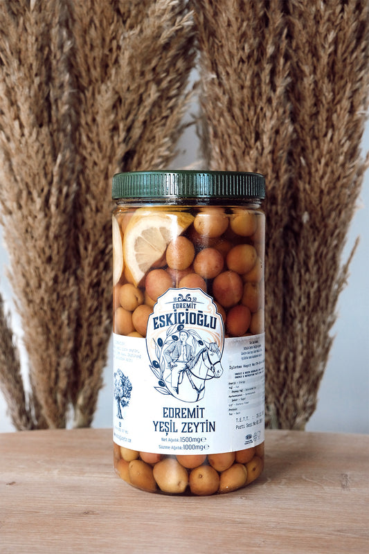 Edremit Yeşil Çizik Zeytin 1kg