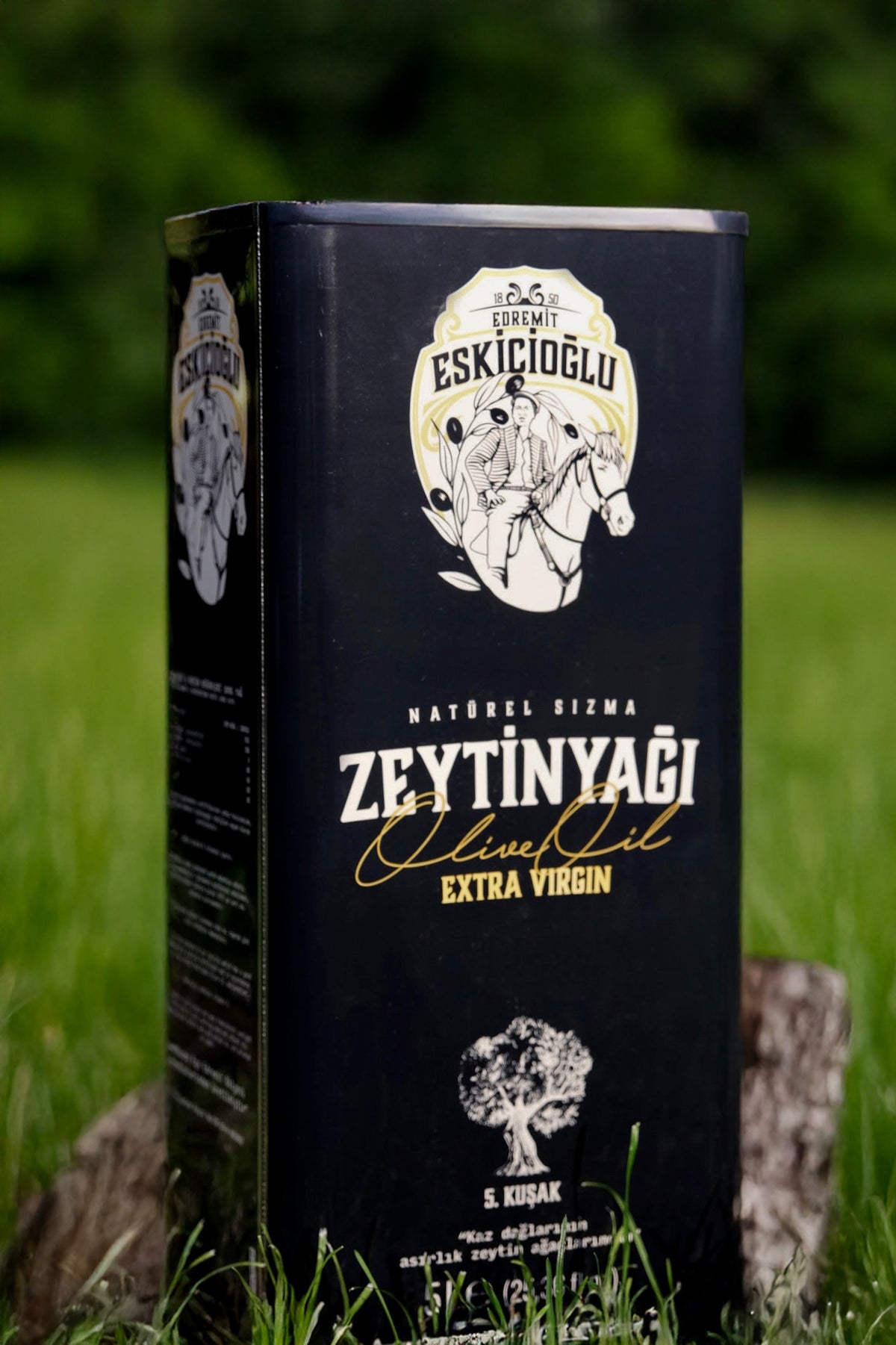 Organik Soğuk Sıkım Olgun Hasat Naturel Sızma Zeytinyağı 5L (Coğrafi İşaretli Ürün)