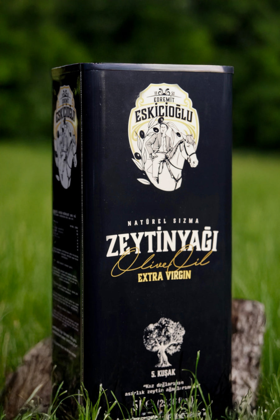 Organik Soğuk Sıkım Olgun Hasat Naturel Sızma Zeytinyağı 5L (Coğrafi İşaretli Ürün)