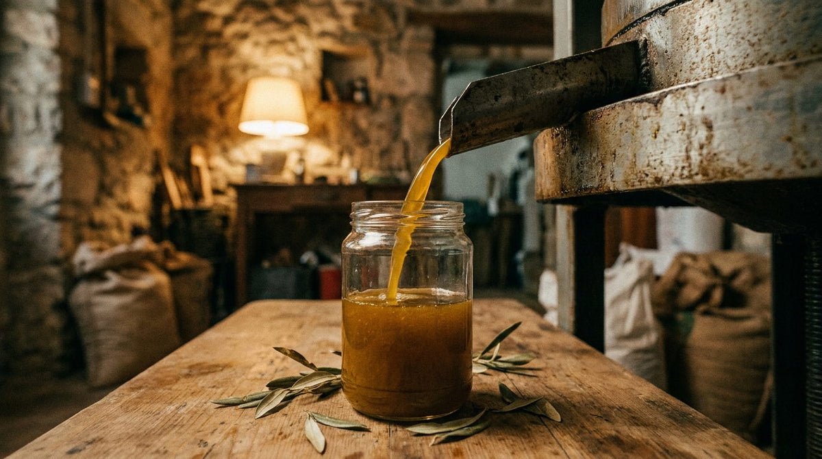 Altı saat. Isıtmadan, çelikte soğuk sıkım. Bekleyen zeytin asidi yükseltir; biz beklemeyiz.